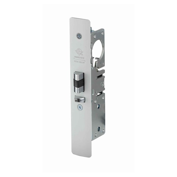Retrofit Deadlatch, 1-1/8" BS, US28, Radius 4-5/8" Stk, LH